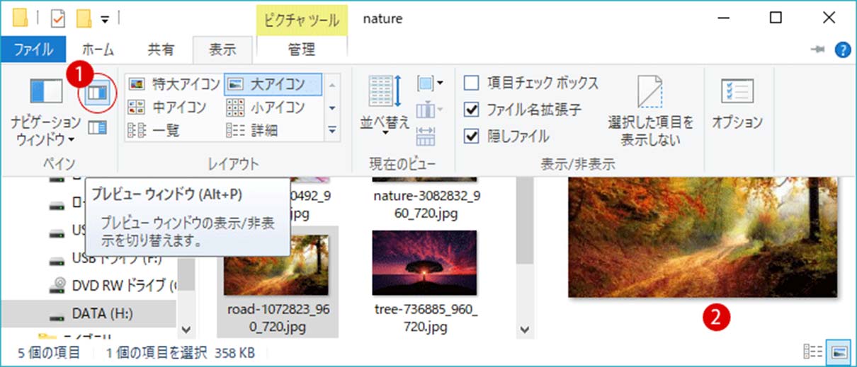 ファイルエクスプローラー上のプレビュー ウィンドウを無効にする Windows 10 ローカルグループポリシー Gpedit Msc